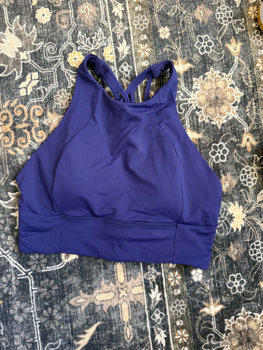 Lululemon Purple Sports Bra with Strappy Back